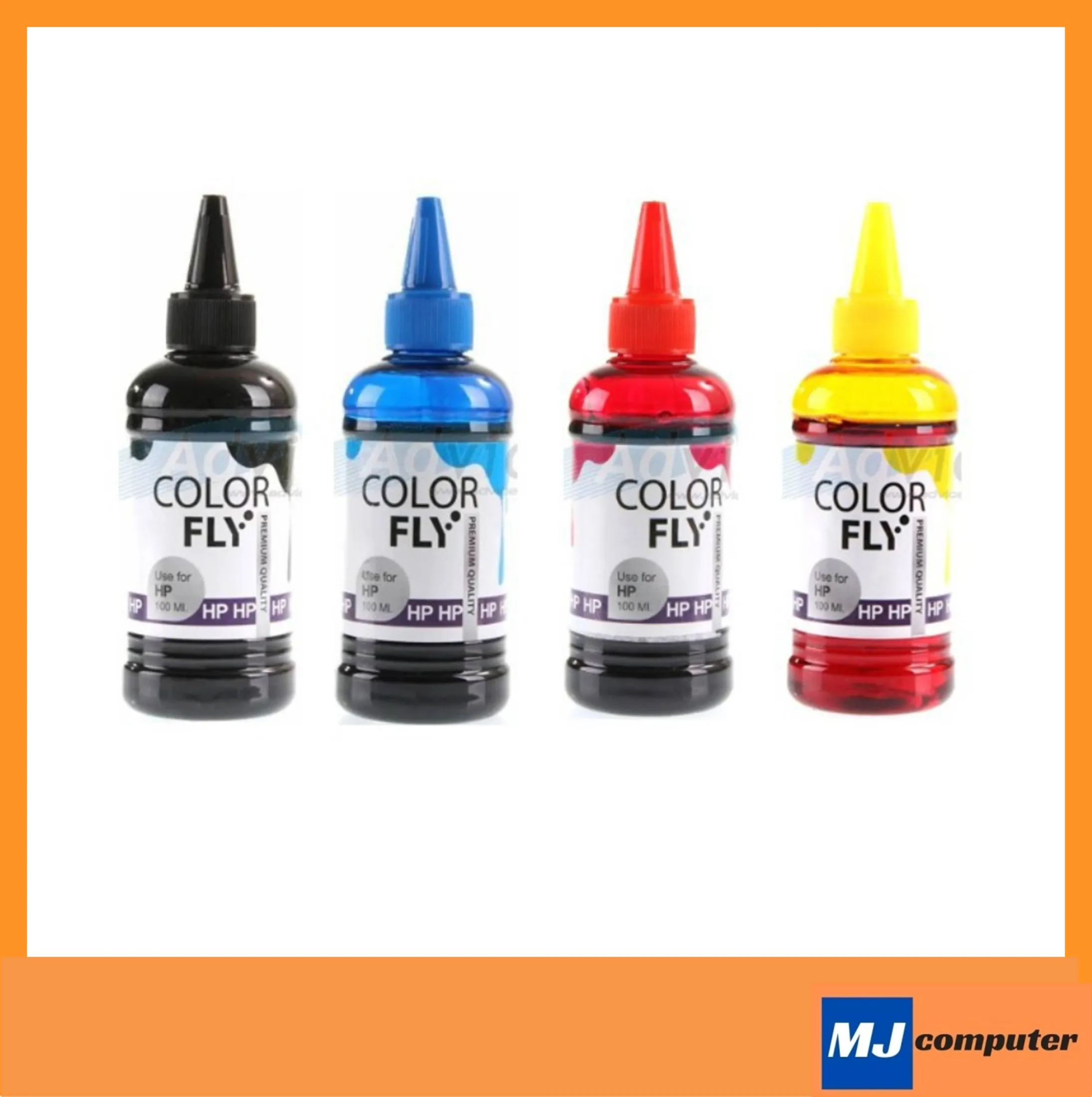 HP 100 ml refill ink. Brand color fly ราคา 60 บาท*ส่งฟรี