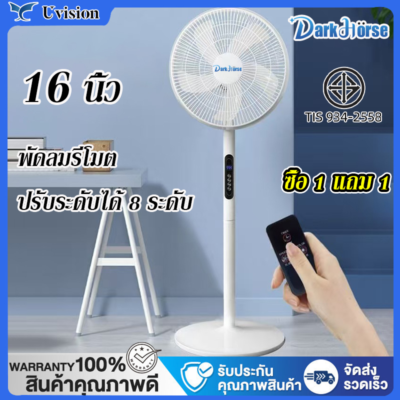 🔥สินค้าแท้ 100%🔥พัดลมตั้งพื้น 1แถม1 พัดลม ขนาด 16 นิ้ว ปรับความแรงลมได้ 8 ระดับ พัดลมเสียงเงียบ ประหยัดไฟ พัดลมแรงสูง พัดลมไฟฟ้าอัจฉริยะ พัดลมเหล็กตั้งพื้น พัดลม 5ใบพัด พัดลมไฟฟ้า Floor fan STAND FAN ราคา 497 บาท*ส่งฟรี