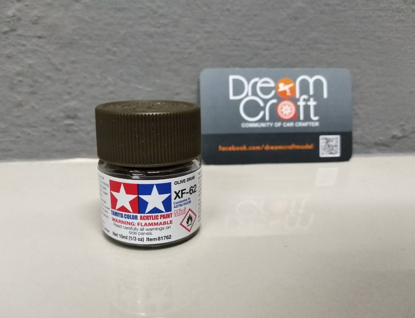 Tamiya Acrylic Mini Xf-62 Olive Dard (Acrylic Color Paint Dreamcraft Model) ราคา 80 บาท*ส่งฟรี