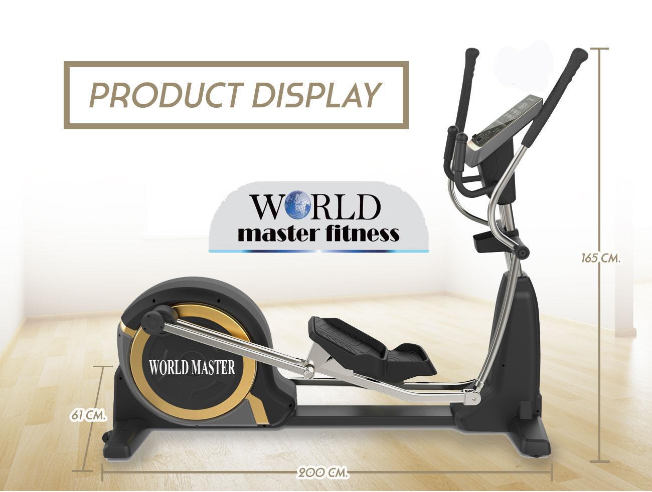 ดูภาพ เครื่องเดินวงรี Electronic Magnetic Elliptical bike KHL209( Flywheel 14 KG.)ยี่ห้อ WORLD MASTER FITNESSรองรับน้ำหนักผู้ใช้180KG เพิ่มเติม เครื่องเดินวงรี Electronic Magnetic Elliptical bike KHL209( Flywheel 14 KG.)ยี่ห้อ WORLD MASTER FITNESSรองรับน้ำหนักผู้ใช้180KG