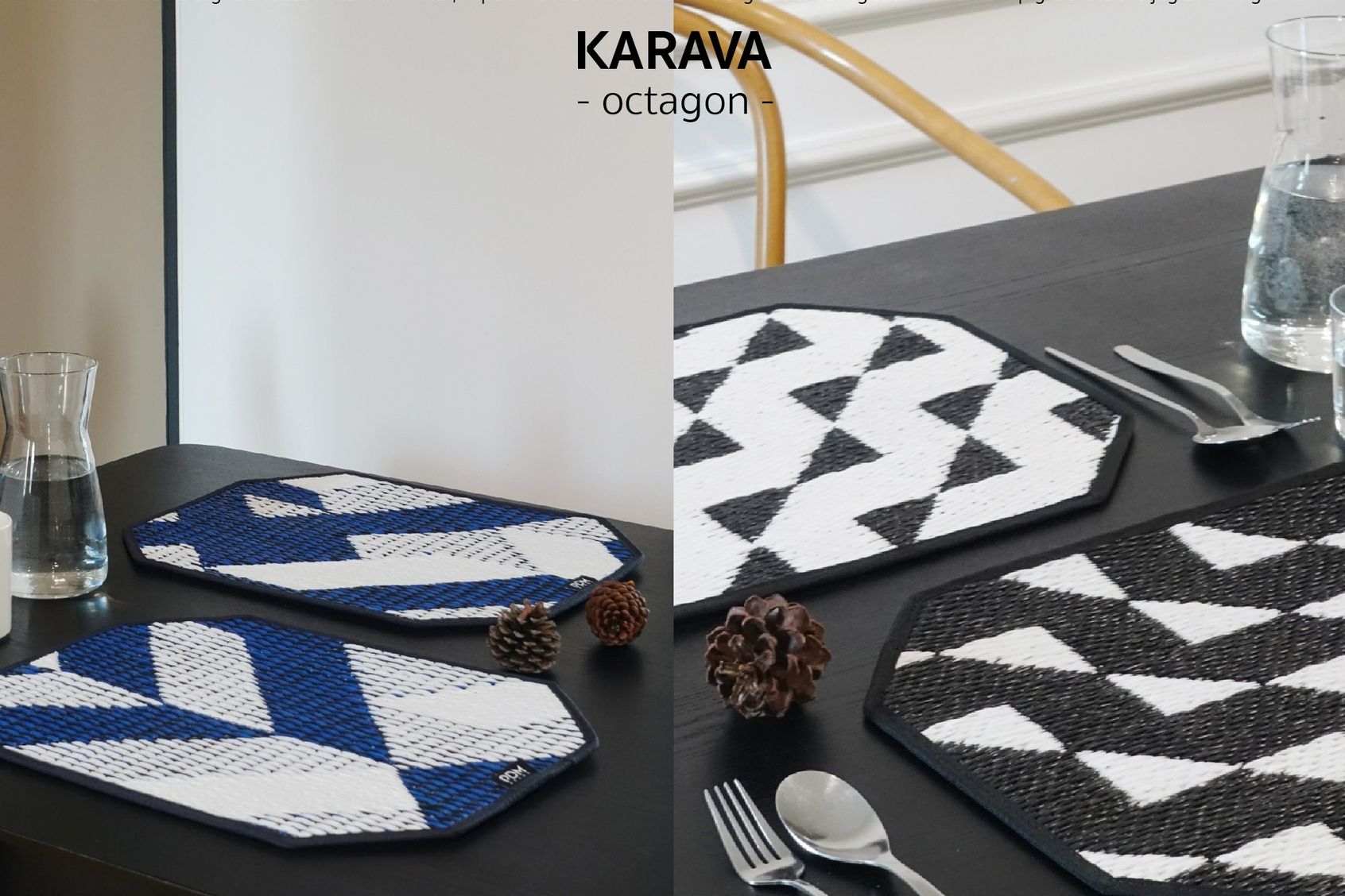 PDM Karava Place Mat (ที่รองจาน) (แบบ 8 เหลี่ยม) ขนาด 35x45cm. เสื่อรองจาน เสื่อตกแต่ง ราคา 1,064 บาท*ส่งฟรี