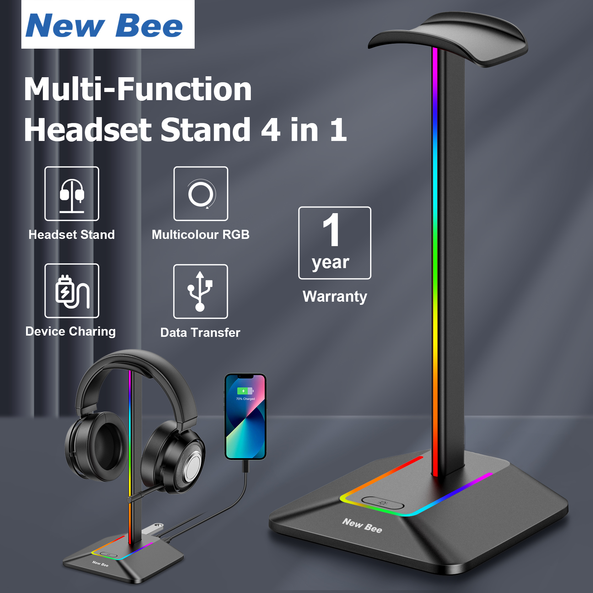 Headphone Stand With Usb ราคาถูก ซื้อออนไลน์ที่ 2024