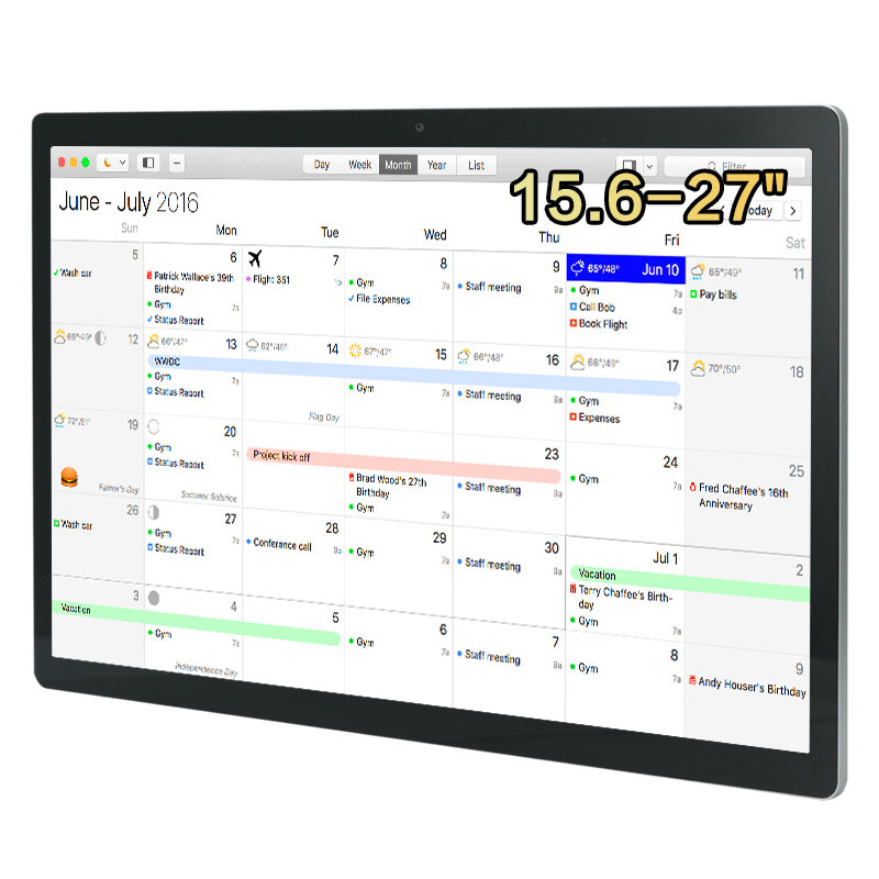 Touchwo 15.6-32 inch Android 11 OS touchscreen monitor digital calendar & wall planner, smart whiteboard calendar for spore Chart & work schedule, built-in WiFi and Bluetooth, rk3568 Ram 4GB & ROM 32GB include wall mount ราคา 13,539 บาท*ส่งฟรี