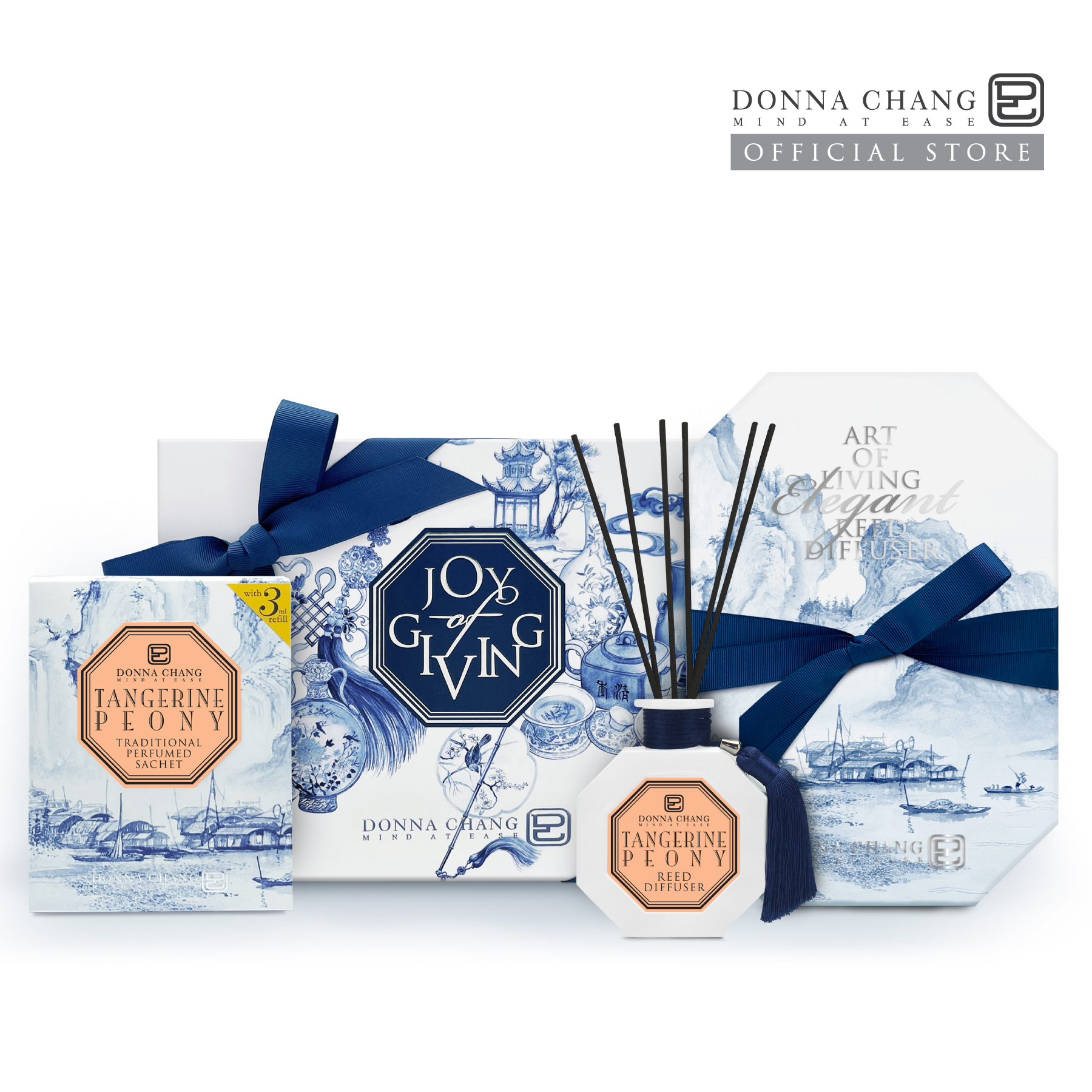 Set C : Tangerine Peony (Perfumed Sachet & Reed Diffuser 100ml) ราคา 2,400 บาท*ส่งฟรี