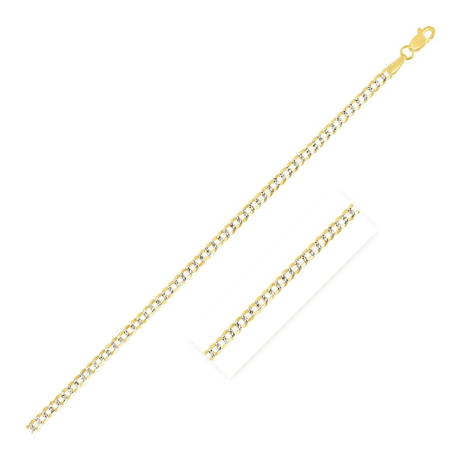สินค้าดิจิทัลและบัตรกำนัล NATHALIAS NEW YORK Nathalias NY Pave Curb Chain ทองคำทูโทน 14k (2.6 มม.)02344 ราคา 31,000 บาท*ส่งฟรี