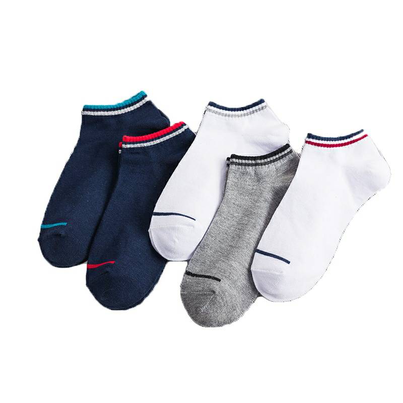 [ OneSocks ] ถุงเท้าลาย1เส้น และ ถุงเท้าลาย2เส้น Socks จำหน่ายสินค้า [ คละสี ] แพ็ค 5คู่  / แพ็ค10คู่