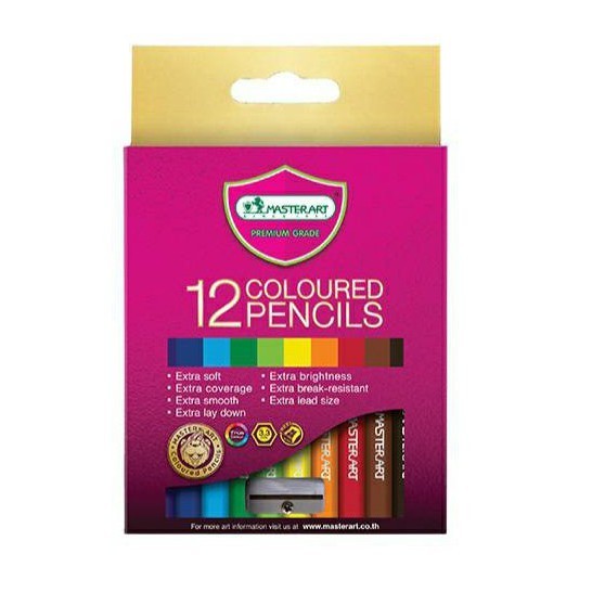 สีไม้ มาสเตอร์อาร์ต เกรดพรีเมี่ยม 12สี 24สี 2หัว/หัวเดียว