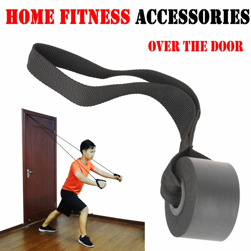 NQMODL SHOP Hot Pilates Latex Tube Training Exercise New Elastic Band Resistance Bands Over Door Anchor Home Fitness