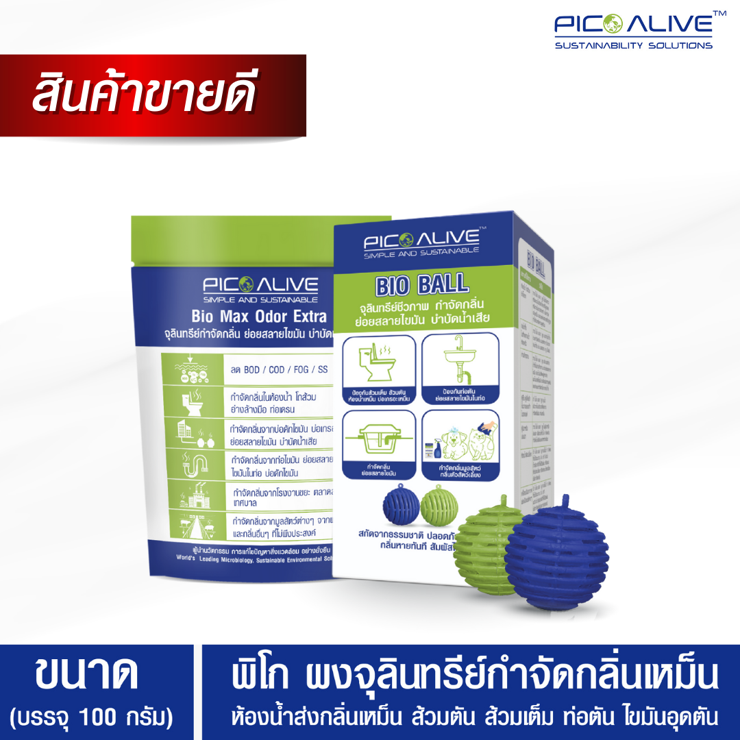 Ready to ship biological microbes, get rid of bad odor within 1 minute, help to treat waste water, decompose fats, eliminate mold, betteraria or odour in the refrigerator or water pipe, sink #01 ราคา 450 บาท*ส่งฟรี