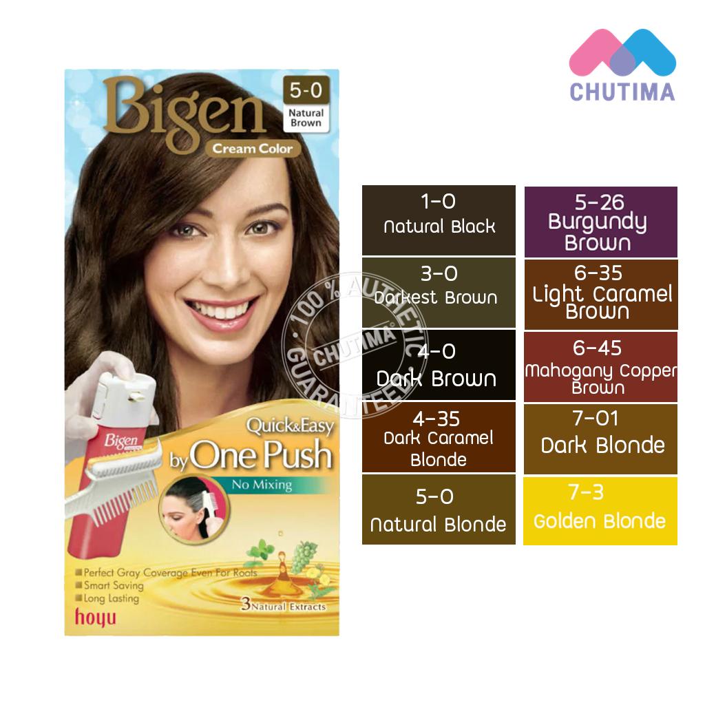 บีเง็น วันพุช ง่าย จบแค่  กด  บีเง็น ครีมคัลเลอร์ / Bigen Cream Color One Push