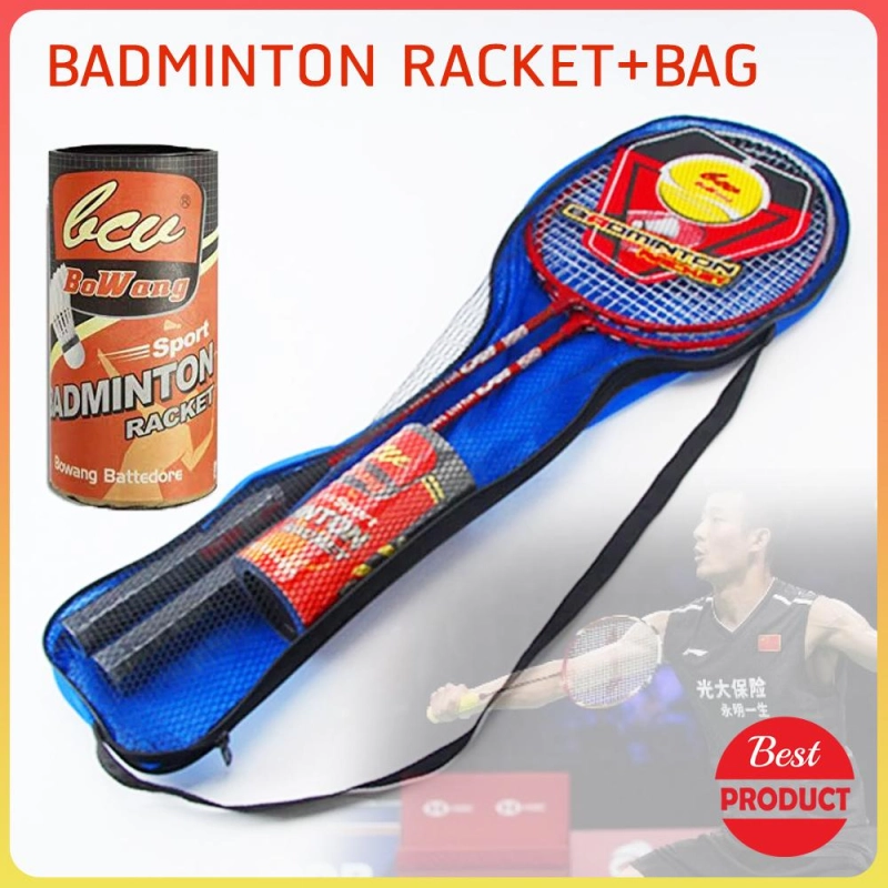 รูปภาพสินค้าแรกของBOWANG ไม้แบด ไม้แบดมินตัน Badminton Racket Streel (XB-599) 1 คู่