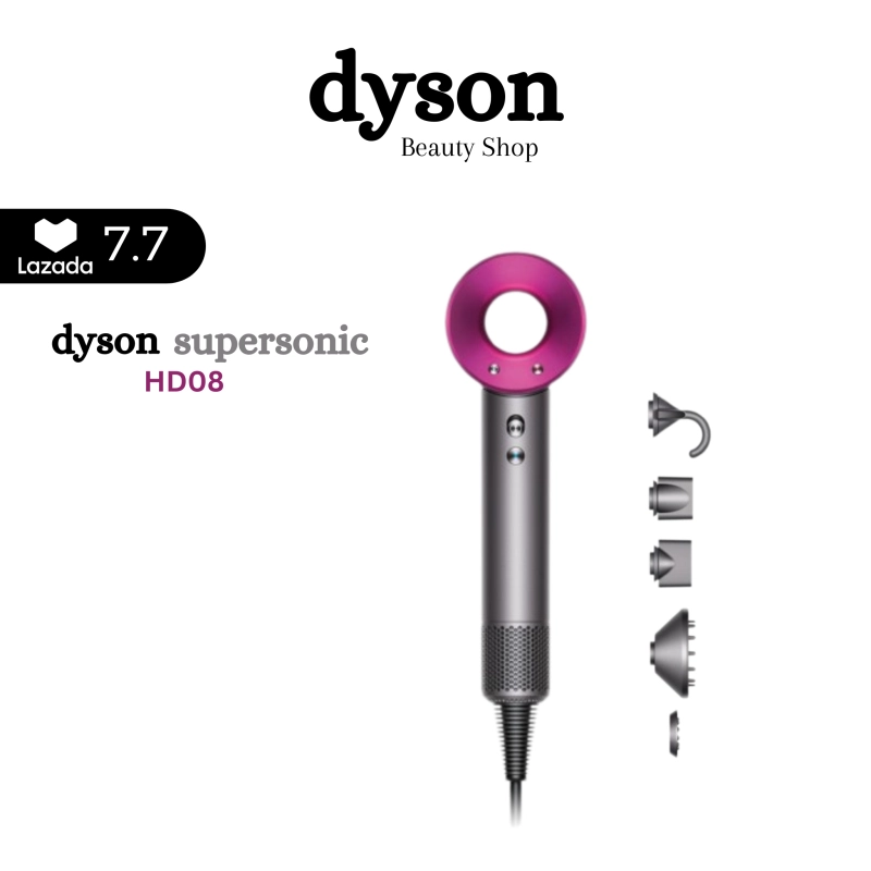 ภาพหน้าปกสินค้าDyson Supersonic HD08 Iron/Fuchsia Plus อุปกรณ์เสริม Flyaway ใหม่ ซื้อตอนนี้ จัดส่งฟรี และเพลิดเพลินกับการรับประกัน 5 ปี จากร้าน Sizzlepro บน Lazada