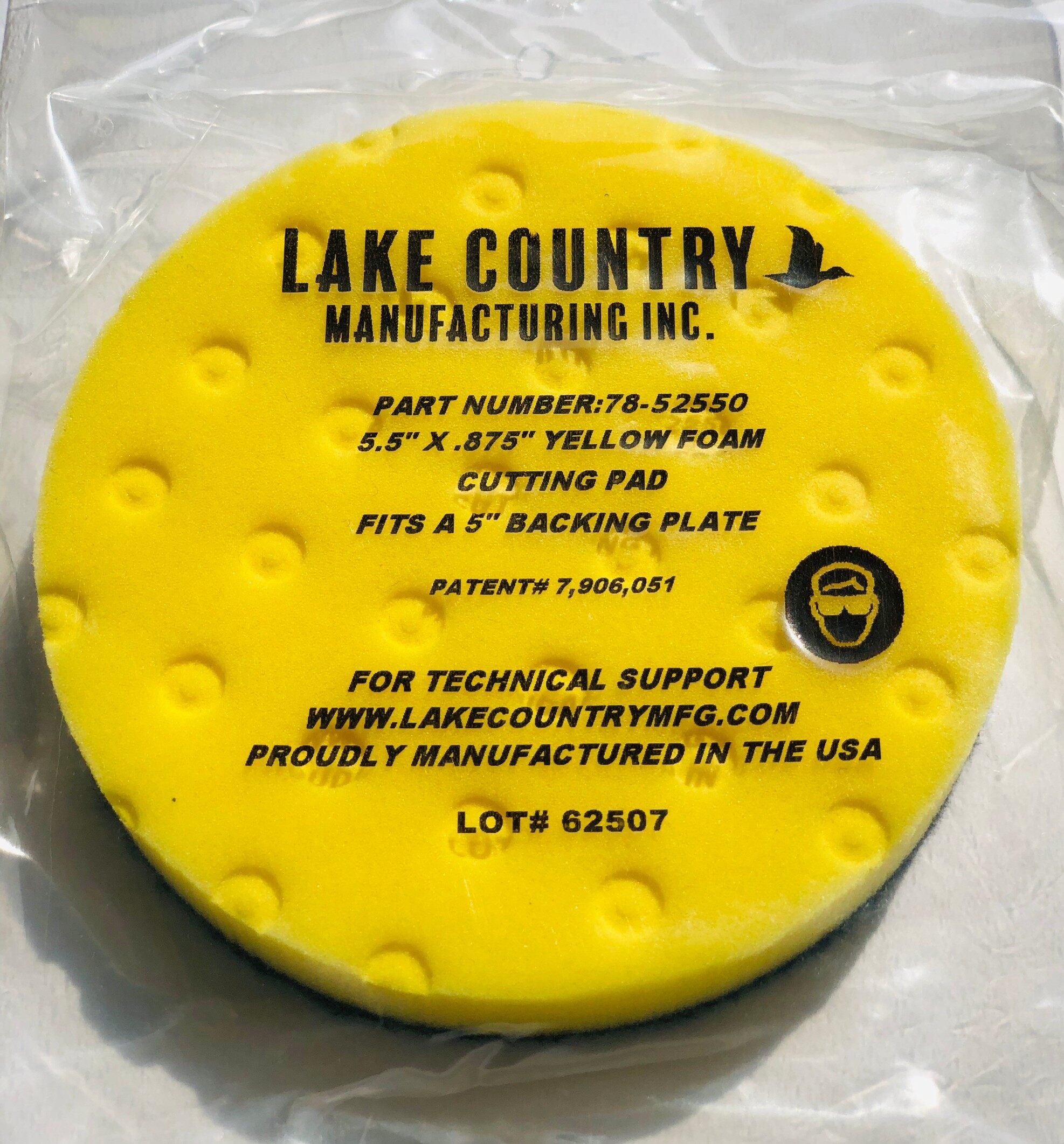 Lake Country Yellow Cutting Pad - 4