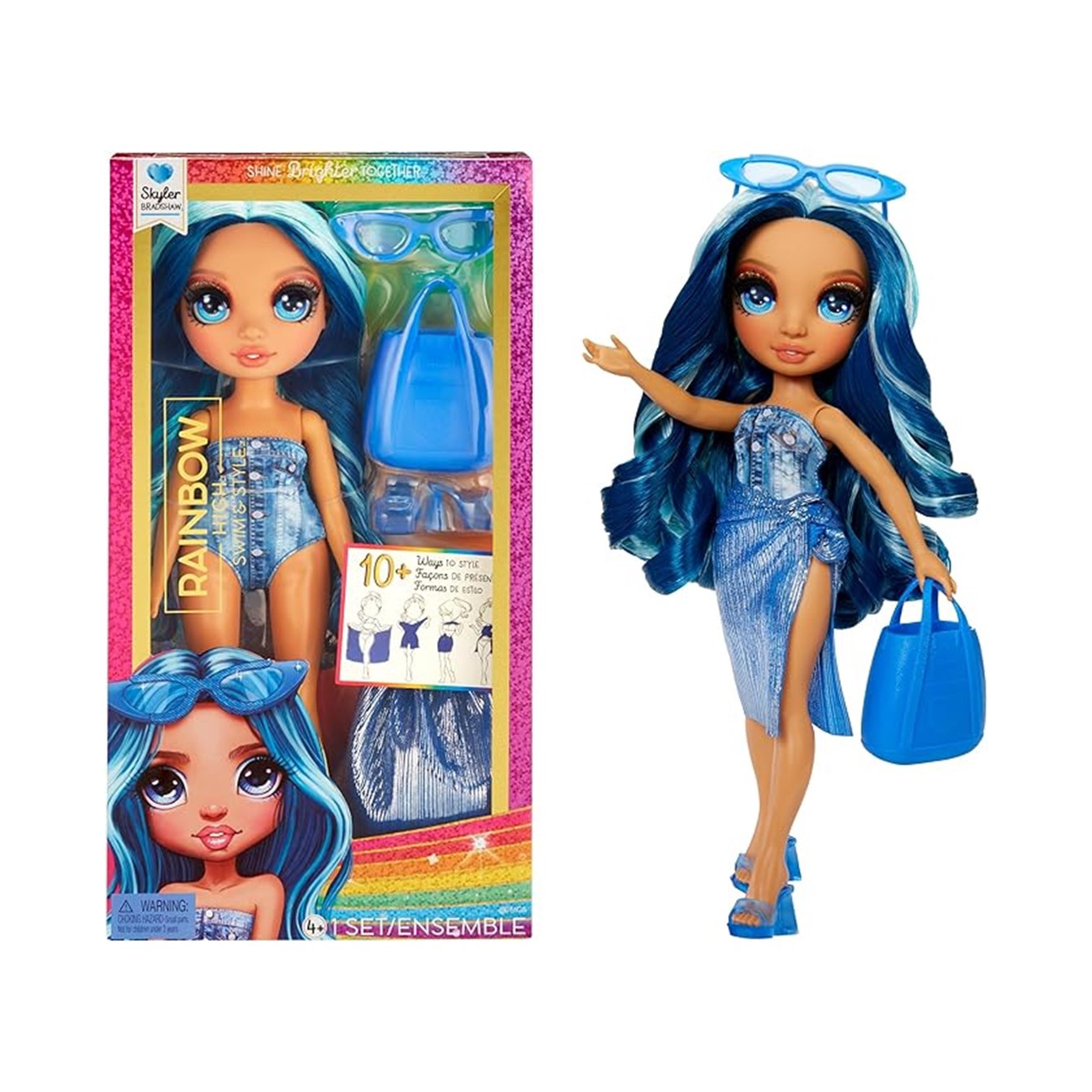 MGA(เอ็มจีเอ) Rainbow High Swim & Style Fashion Asst 2 Skyler (Blue) รหัส RBH507307 ราคา 949 บาท*ส่งฟรี