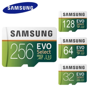 สินค้า เมมโมรี่การ์ด SAMSUNG Micro SDXC/HC 32 GB 64 GB 128GB 256GB Class 10 EVO Select (U3 100MB/s.)เมมโมรี่การ์ด memory card การ์ดหน่วยความจำ ไมโคร เอสดีการ์ด SD card