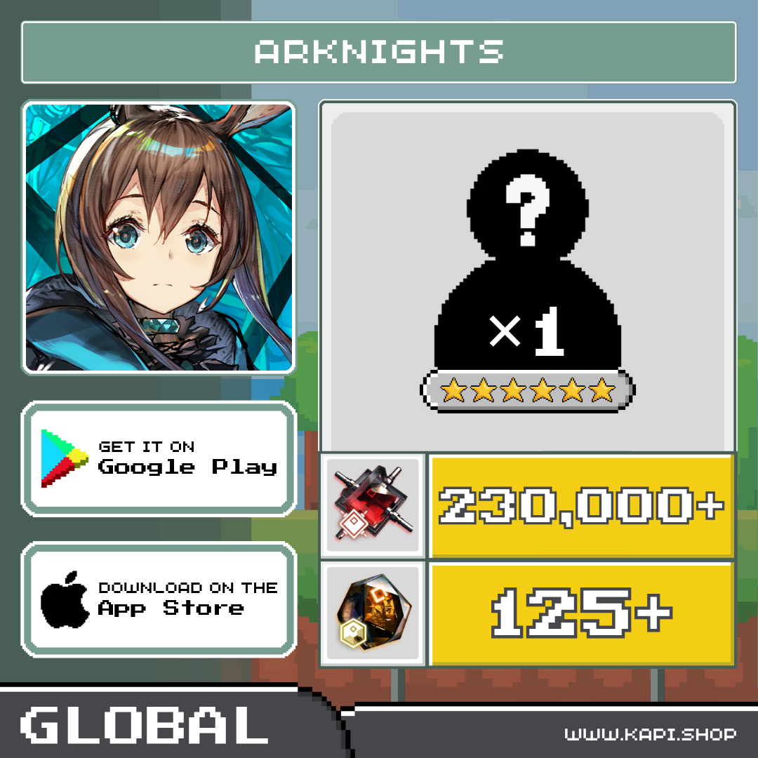 Arknights (Global) - 230,000+ Orundum + 1 Random 6-Star Character ราคา 430 บาท*ส่งฟรี