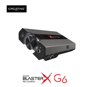 ภาพหน้าปกสินค้าCREATIVE Sound Blaster G6 External USB Sound Card - Windows|macOS|PS5™|PS4™|Nintendo Switch™ ซาวด์การ์ด USB DAC/Amp ซึ่งคุณอาจชอบราคาและรีวิวของสินค้านี้