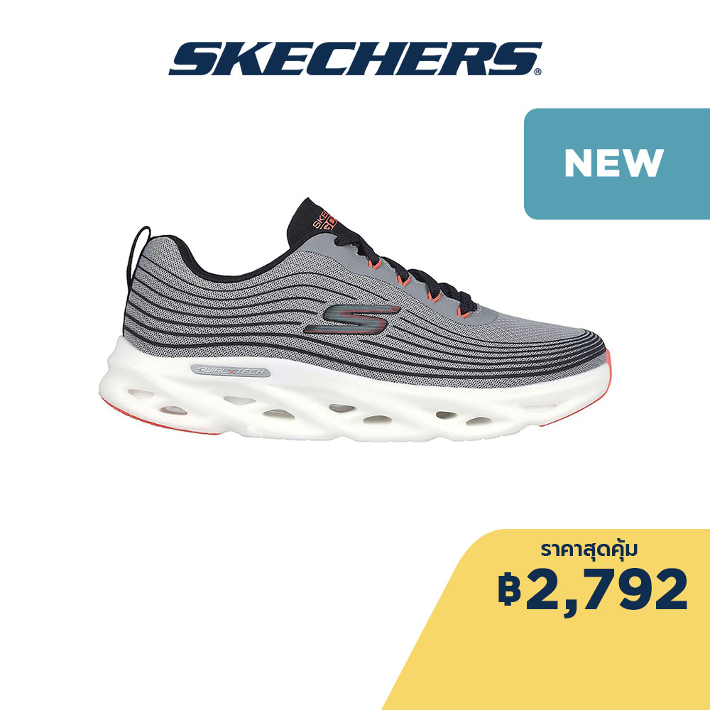 Skechers สเก็ตเชอร์ส รองเท้าผู้หญิง Women GOrun Swirl Tech Speed Headway Running Shoes - 129497-WBK Air-Cooled Goga Mat Anti-Slip, Goodyear Rubber, Goodyear Anti-Slip, Burst, Machine Washable, Ortholite, Swirl Tech | Lazada.co.th