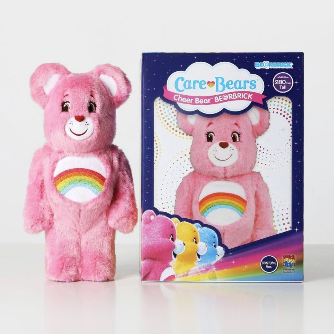 ぬいぐるみ Care Bears Cheer Bear BE@RBRICK 280mm 5体 BE@RBRICK cheer bear costume 400%（: Girl's Care