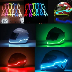 ภาพหน้าปกสินค้าDIY HELMET LED แถบสะท้อนแสงไฟเย็นฟิล์ม💡  ชุดหมวกกันน็อคติดไฟ LED ติดหมวกกันน็อค กันน้ำ สำหรับขี่รถจักรยานยนต์/ไฟสำหรับติดหมวกกันน็อค กระพริบ คู่หมวกกันน็อกมอเตอร์ไซค์การขี่ไฟ El Strip ซึ่งคุณอาจชอบสินค้านี้