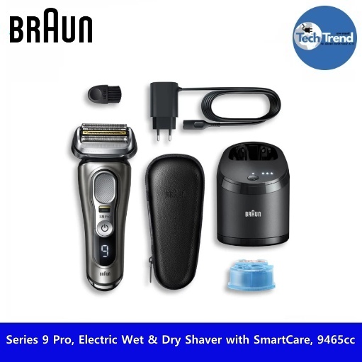 [Braun] Series 9 Pro, Electric Wet & Dry Shaver with SmartCare, 9465cc เครื่องโกนหนวดไฟฟ้า พร้อมสมาร์ทแคร์เซ็นเตอร์ ราคา 24,890 บาท*ส่งฟรี
