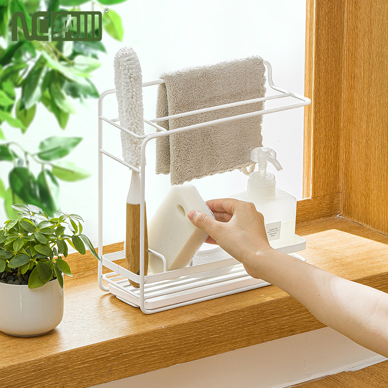 NaChuan อ่างล้างจานชั้นวางท่อระบายน้ำชั้นวางอ่างล้างจานผ้าขี้ริ้วฟองน้ำล้างจานฟองน้ำชั้นวางท่อระบายน้ำอ่าง ราคา 298 บาท*ส่งฟรี