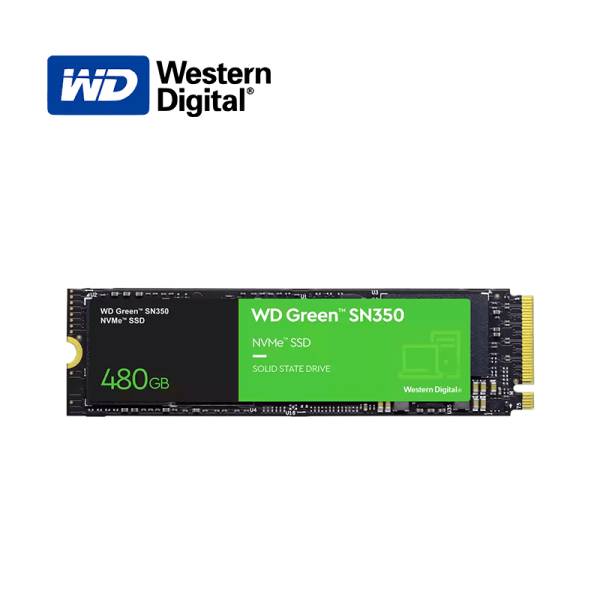 รายละเอียดเพิ่มเติมเกี่ยวกับ WD SSD 480GB M.2 PCIE GREEN SN350 NVME WDS480G2G0C รับประกัน 3ปี SYNNEX