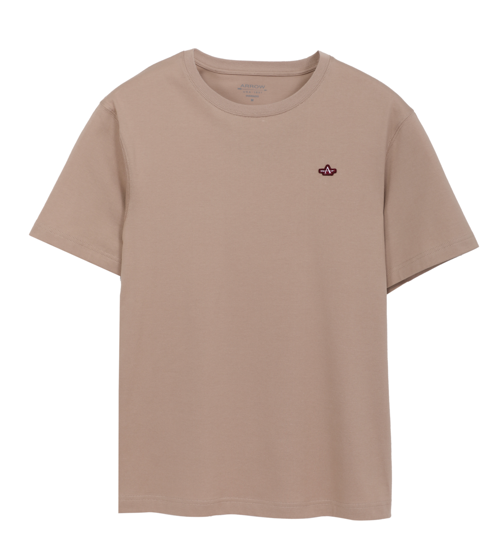ARROW Aero Cot Tee, round neck t-shirt, light brown CODE MTHO862 LW ราคา 590 บาท*ส่งฟรี