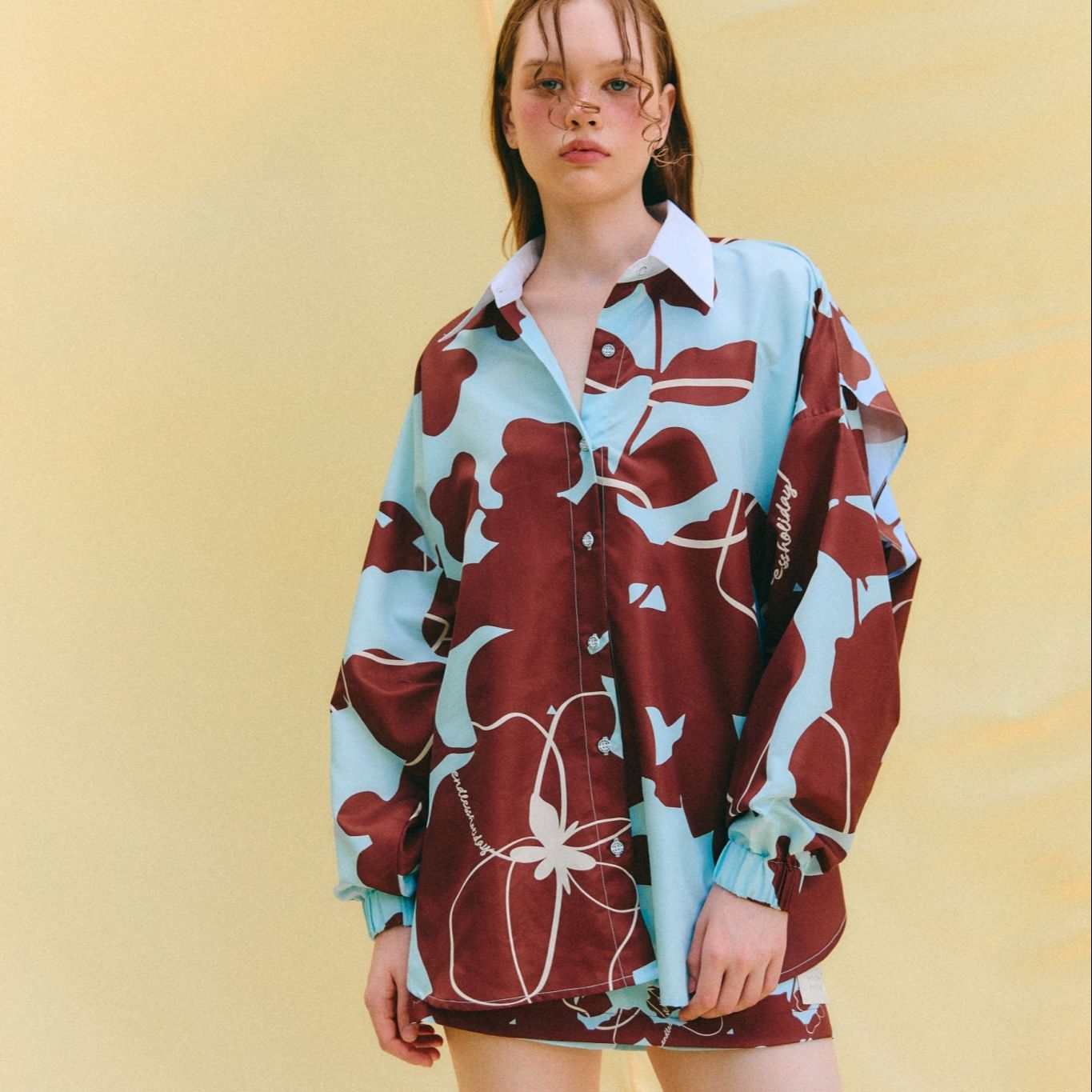 Endless Holiday Ablaze Shirt Mocha & Blue Lagoon ราคา 1,890 บาท*ส่งฟรี