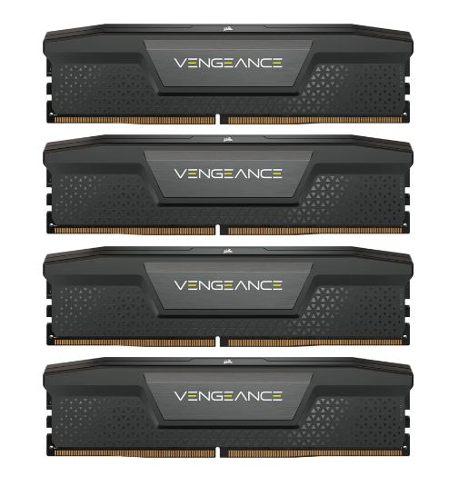 128GB (32GBx4) DDR5 5600MHz RAM (หน่วยความจำ) CORSAIR VENGEANCE DDR5 (INTEL XMP) (BLACK) (CMK128GX5M4B5600C40) - ยี่ห้อ Corsair ราคา 20,850 บาท*ส่งฟรี