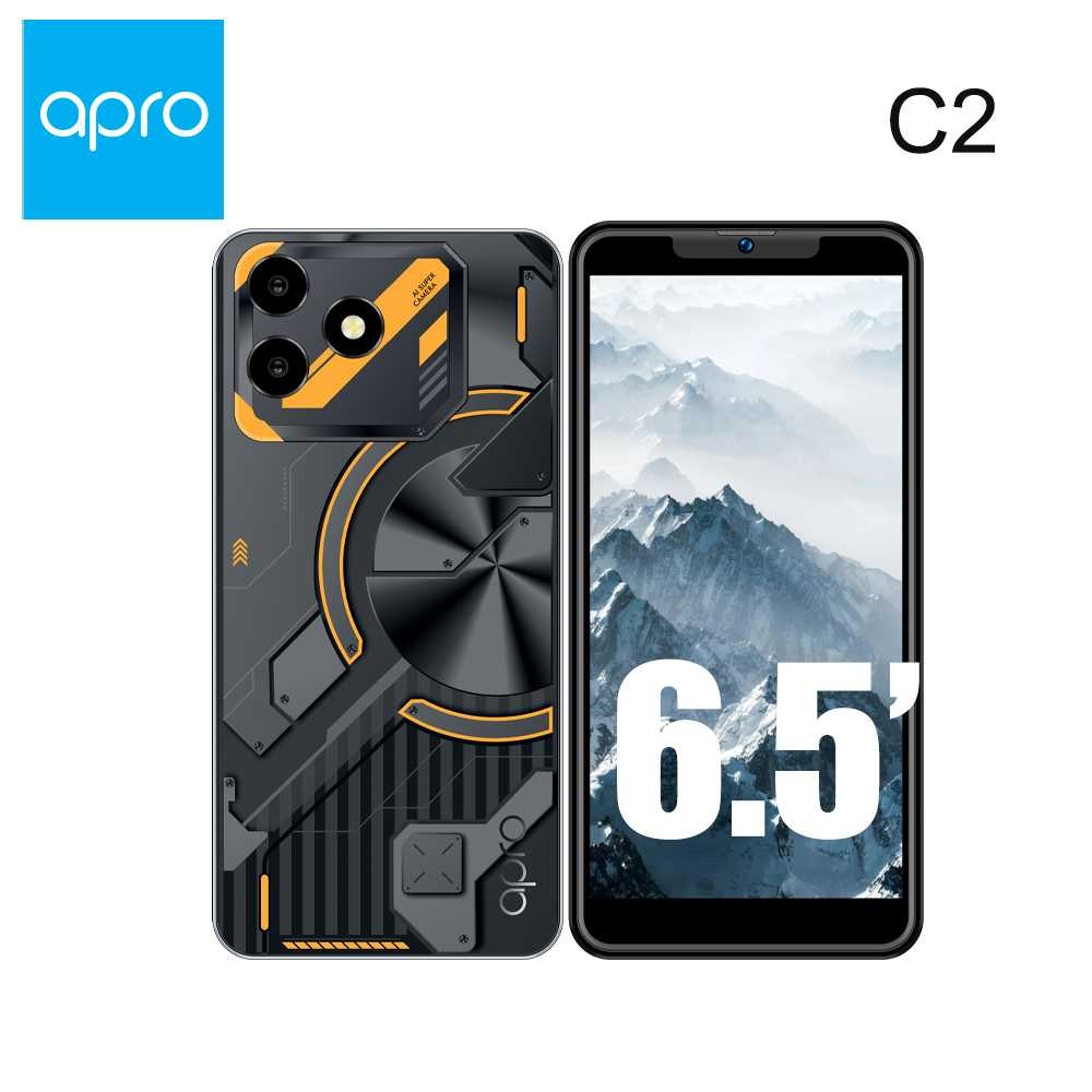 โทรศัพท์มือถือ Apro รุ่น C2 4GB+64GB สมาร์ทโฟน หน้าจอ 6.5นิ้ว สแกนใบหน้า ใช้เป๋าตังได้ ใช้ธนาคารได้ ประกันศูนย์ไทย1ปี ส่งฟรี เก็บเงินปลายทาง ราคา 1,450 บาท*ส่งฟรี