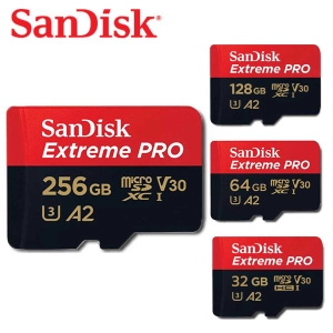 สินค้า เมมโมรี่การ์ด San Disk Extreme Pro Micro SD SDXC / HC Card ความเร็ว 170 MB/s ความจุ 32GB 64GB 128GB 256 GB Class 10 A 2 (SDSQXCU - GN6MA)การ์ดหน่วยความจำ ไมโครเอสดีการ์ด แซนดิส