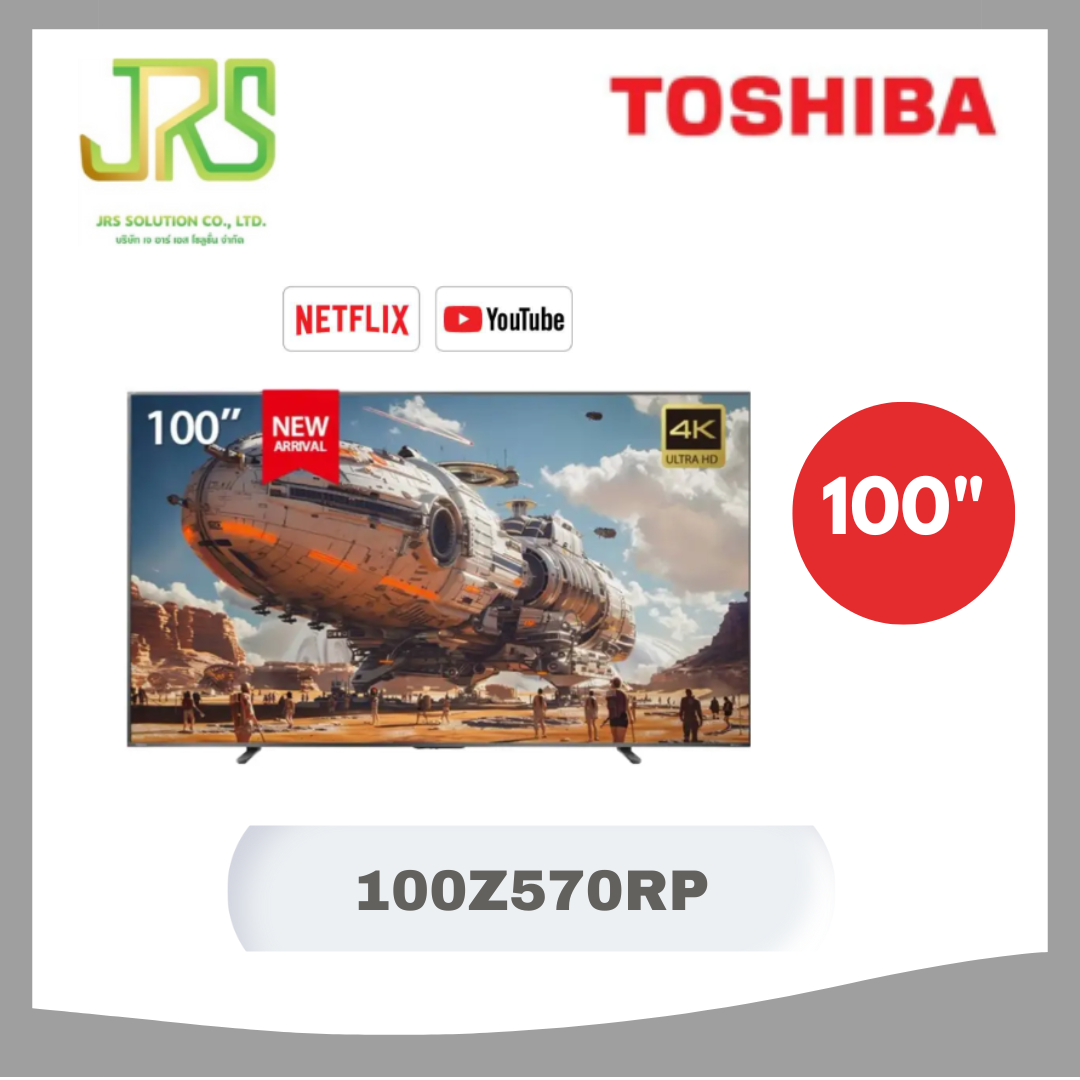 Toshiba Tv Smart Tv 100 Inch 4K Uhd Qled Model 100Z570Rp Year 2024 100Z570Rp ราคา 67,290 บาท*ส่งฟรี