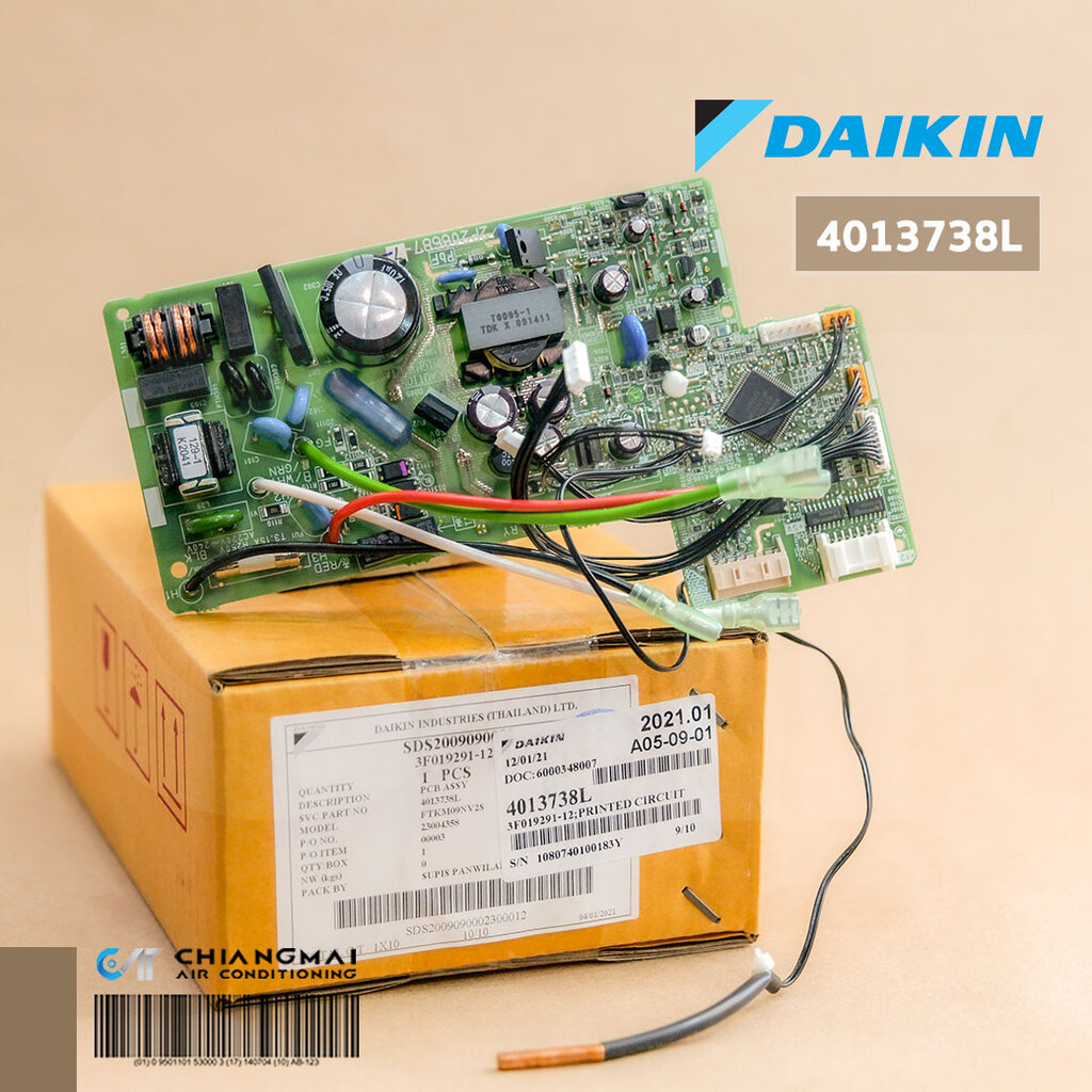 4013738 / 4013738L แผงวงจรแอร์ Daikin แผงบอร์ดแอร์ไดกิ้น แผงบอร์ดคอยล์เย็น รุ่น FTKM09NV2S ราคา 3,350 บาท*ส่งฟรี