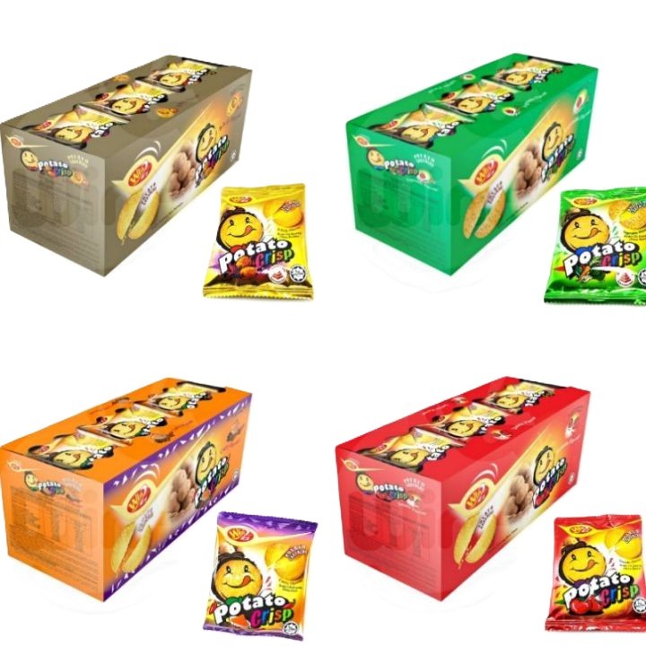 Win2 Potato Crisp 30 Pieces X 20 Grams Bbq Flavor / Vegetables / Tomato / Curry ราคา 179 บาท*ส่งฟรี