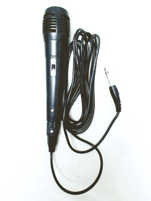 Microphoneไมค์โครโฟนสาย สำหรับเสียบลำโพงร้องคาราโอเกะสายยาว 2 เมตร Microphoneไมค์โครโฟนสาย สำหรับเสียบลำโพงร้องคาราโอเกะสายยาว 2 เมตร