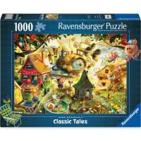 Ravensburger Jigsaw Puzzle Look out Little Pigs จิ๊กซอว์ 1000 ชิ้น ของแท้ นำเข้าเยอรมนี (70 × 50 ซม.)
