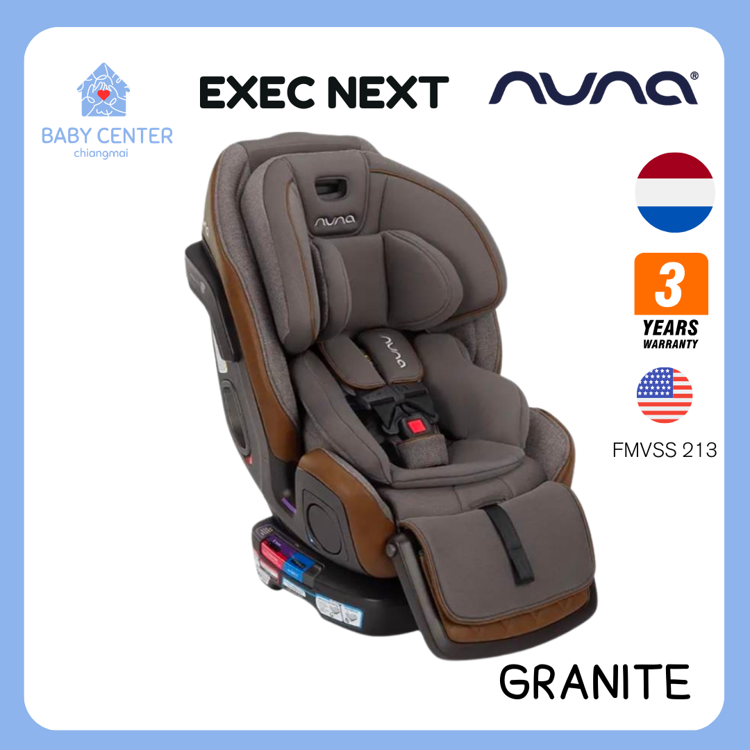 ✅E-TAX✅ พร้อมส่ง (ของแท้💯) Nuna Exec Next คาร์ซีท แรกเกิด -12 ปี ครบจบในตัวเดียว รุ่นเดียวที่มีพนักพักขา รับประกันศูนย์ไทย