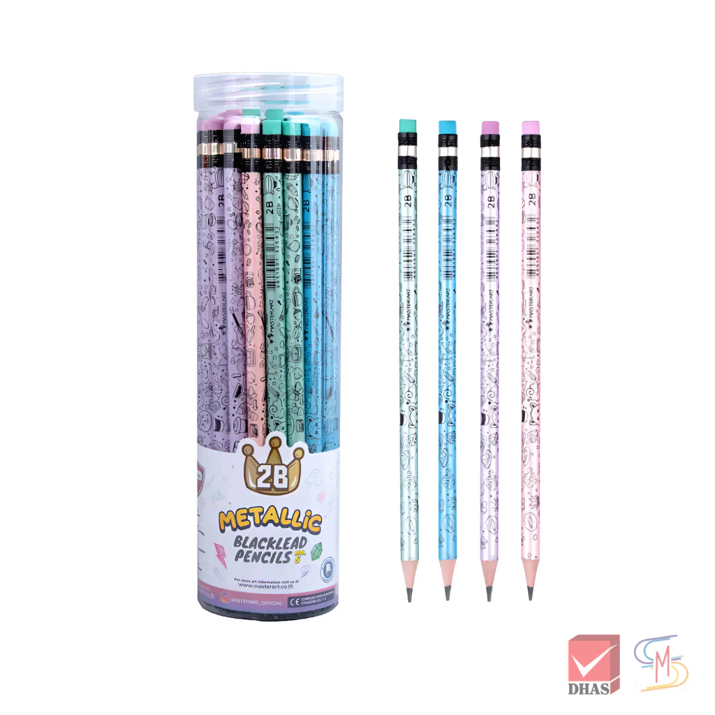 Master Art มาสเตอร์อาร์ต ดินสอดำ ดินสอ 2B แฟนซี กระบอก จำนวน 36 แท่ง