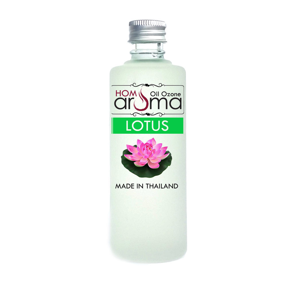Hom Aroma ออย โอโซน น้ำมันหอม น้ำมันหอมระเหย อโรม่า กลิ่น ดอกบัว Lotus สำหรับ เครื่องพ่นไอน้ำ Oil Ozone ขนาด 85 ml ราคา 180 บาท*ส่งฟรี