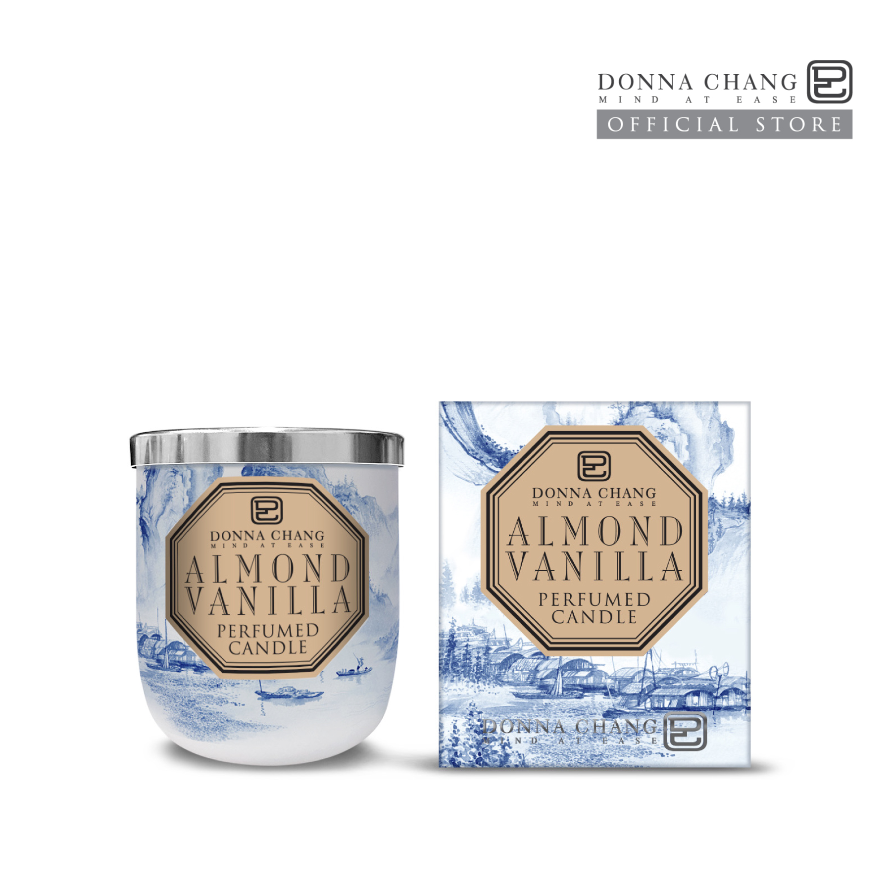 DONNA CHANG Almond Vanilla Perfumed Candle 250 g. ดอนน่า แชง เทียนหอมกระจายกลิ่น น้ำหอมปรับอากาศ น้ำหอมบ้าน เทียนแก้ว ราคา 1,319 บาท*ส่งฟรี