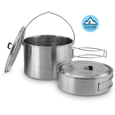 หม้อ Solo Stove รุ่น 2 Pot Set สำหรับเดินป่า ตั้งแค้มป์