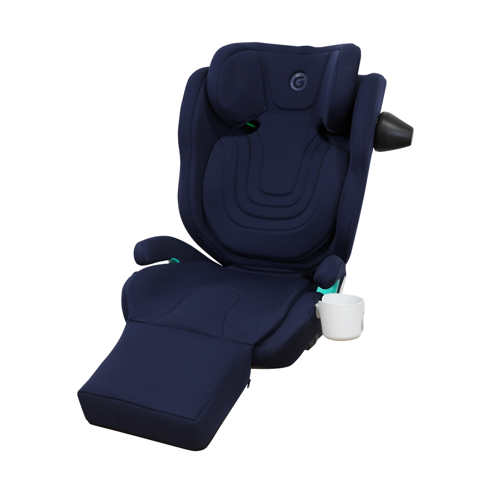 GLOWY i-Journey Fix Carseat คาร์ซีทสำหรับเด็กโตที่มีส่วนสูง100-150 cm(4 ถึง 12 ขวบ)ติดตั้งได้ทั้ง ISOFIX+เข็มขัดนิรภัย 3 จุด หรือ เข็มขัดนิรภัย 3 จุด