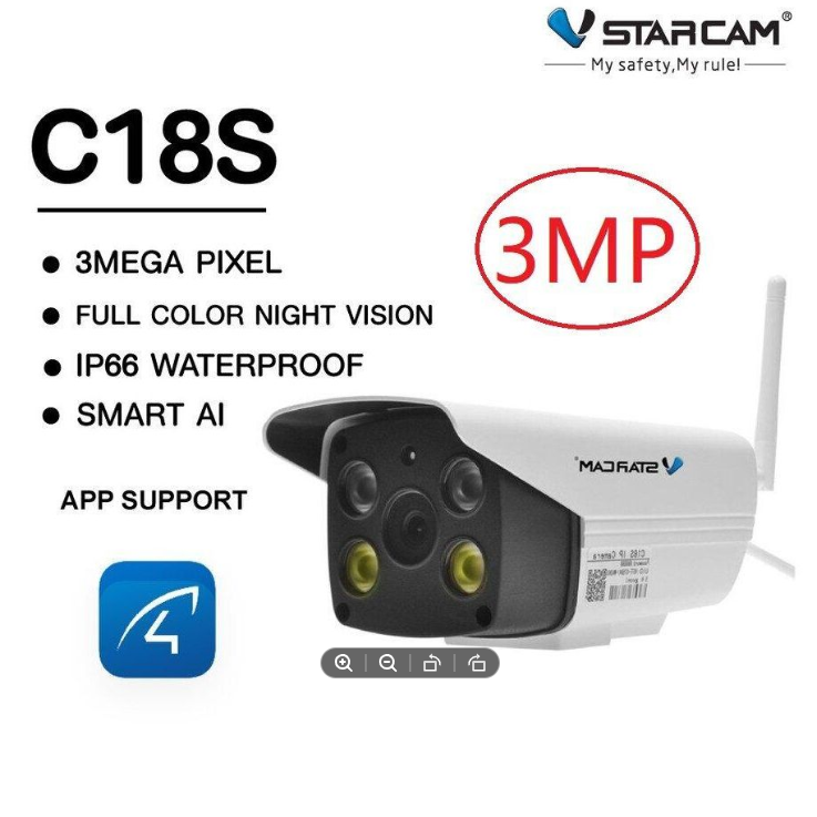 กล้องวงจรปิด VSTARCAM รุ่น C18S SUPER HD 1296P WiFi