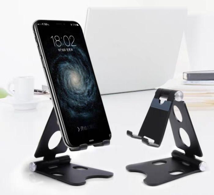 ขาตั้งมือถือ แทปเล็ต Phone Stand อะลูมิเนียมอัลลอยด์ สำหรับจอขนาด 5-8นิ้ว แข็งแรง มียางรอง ไม่ลื่นไม่หล่น แถมฟรี!! ถุงผ้า