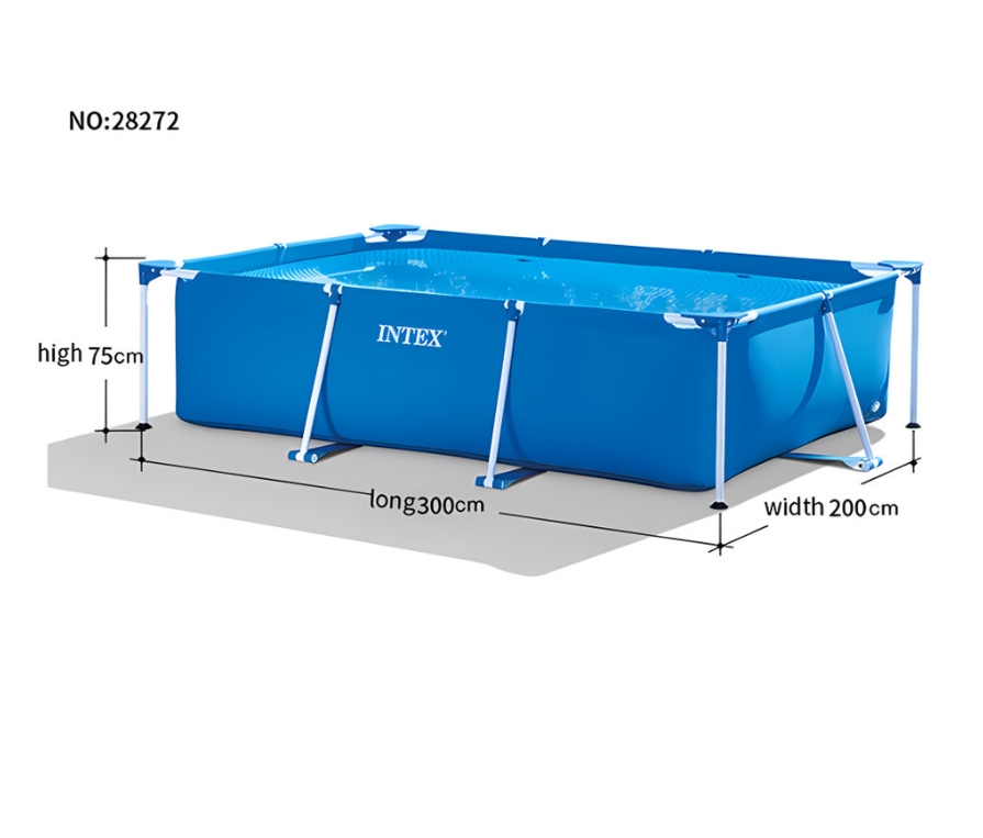 ชุดสระว่ายน้ำ Intex ทรงสี่เหลี่ยม เหมาะสำหรับกลางแจ้ง เล่นได้หลายคน ราคา 2,559 บาท*ส่งฟรี
