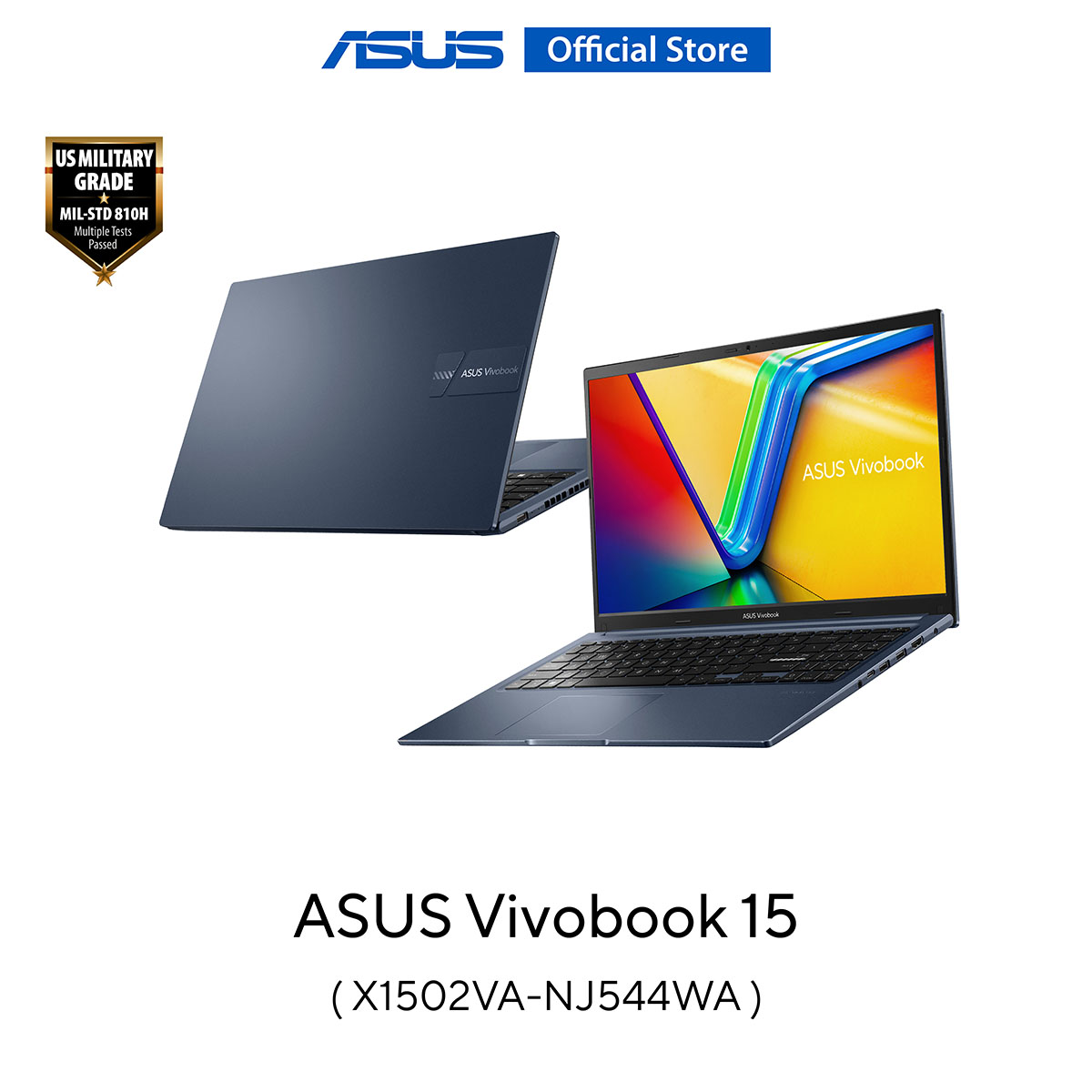 ASUS Vivobook 15 X1502VA-NJ544WA, 15.6 Inch thin and light laptop, FHD, Intel Core i5-13420H, 16GB DDR4 on board, Intel UHD Graphics, 512GB M.2 NVMe™ PCIe® 4.0 SSD, Wi-Fi 6E ราคา 18,990 บาท*ส่งฟรี