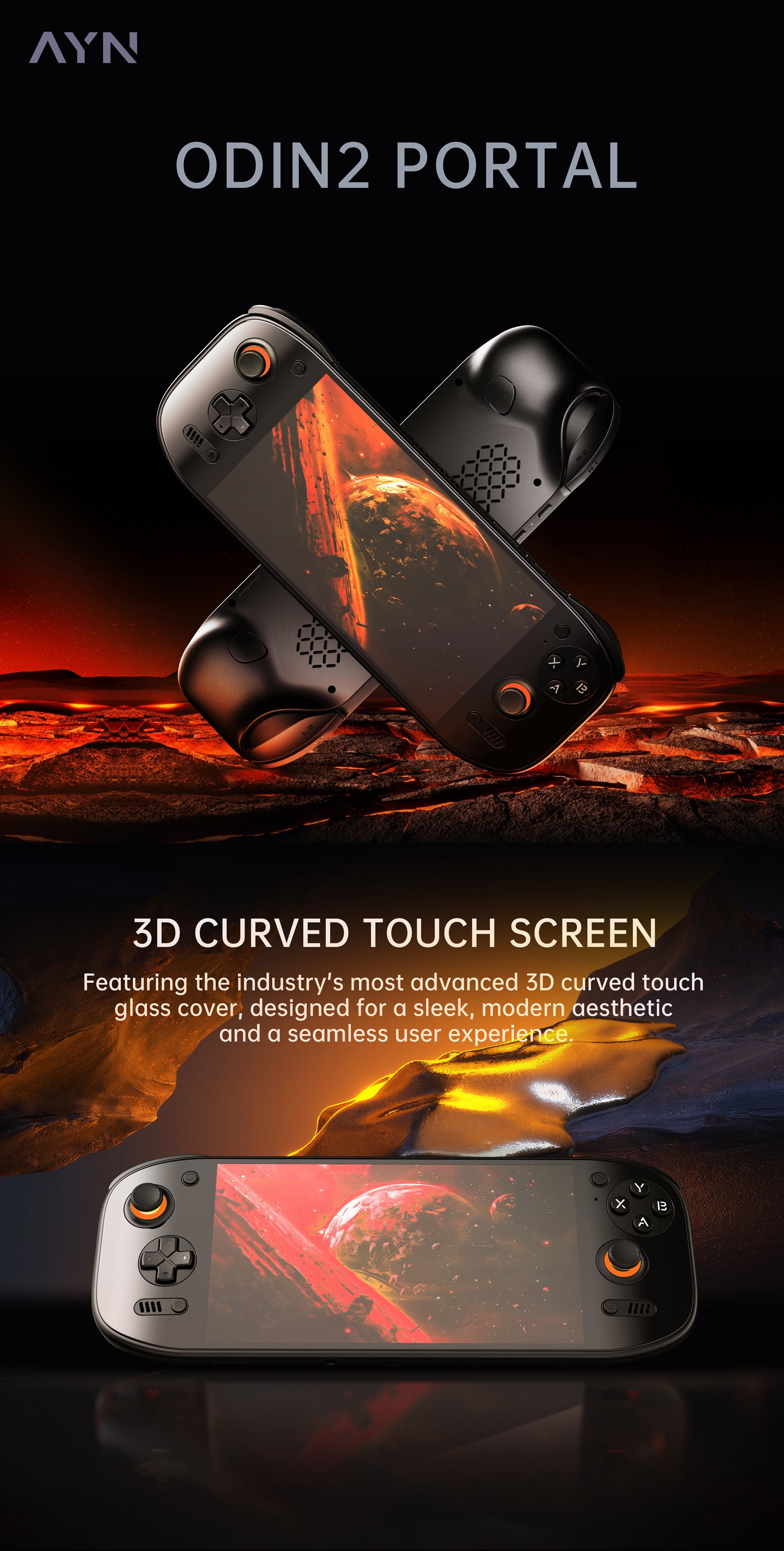 พร้อมส่ง/ฟรีกระเป๋า] AYN Odin 2 Portal เครื่องเกมพกพา จอ OLED 7