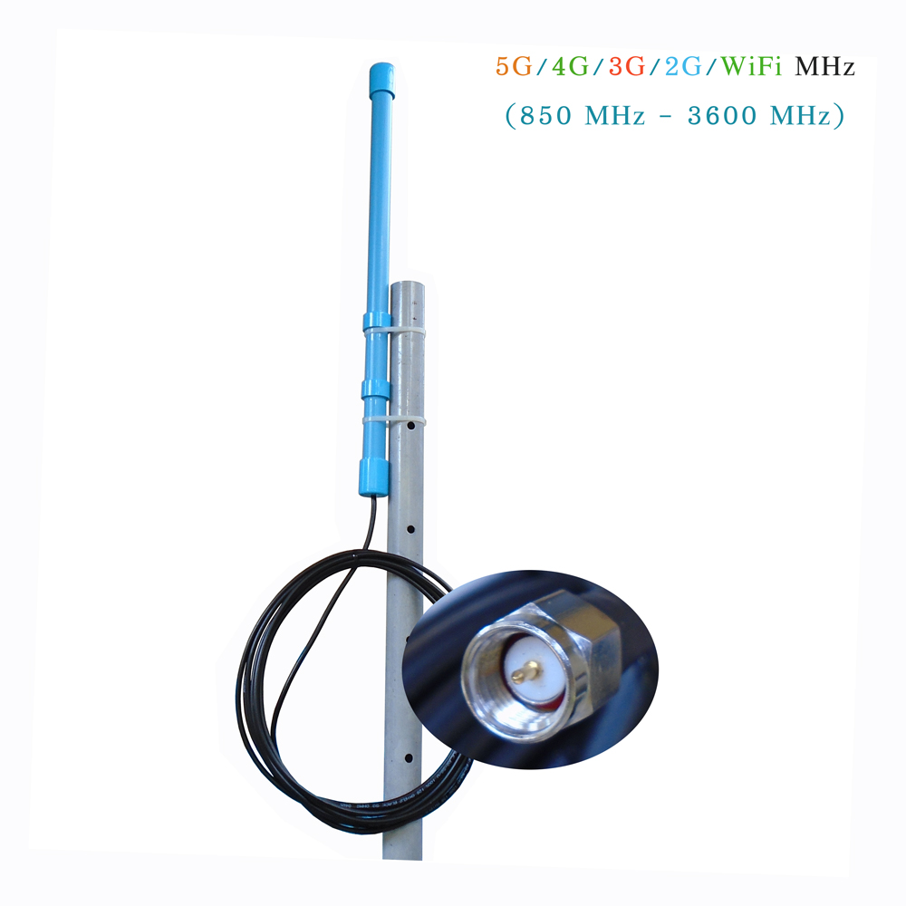 เสาอากาศ 5G 4G 3G 2G WiFi IP SIM GSM Camera🔄EmaxIT (WideBand Omni Antenna 850/900/950/1800/1900/2100/2300/2400/2600 MHz-3600 MHz LTE-FDD/TDD-LTE)SMA-Male New Edition 16.9.22สายยาว 9 เมตร (ไม่รวมจาน)📶🌐NPD👌Ω🐟🥑💡🍀🐍 ราคา 499 บาท*ส่งฟรี