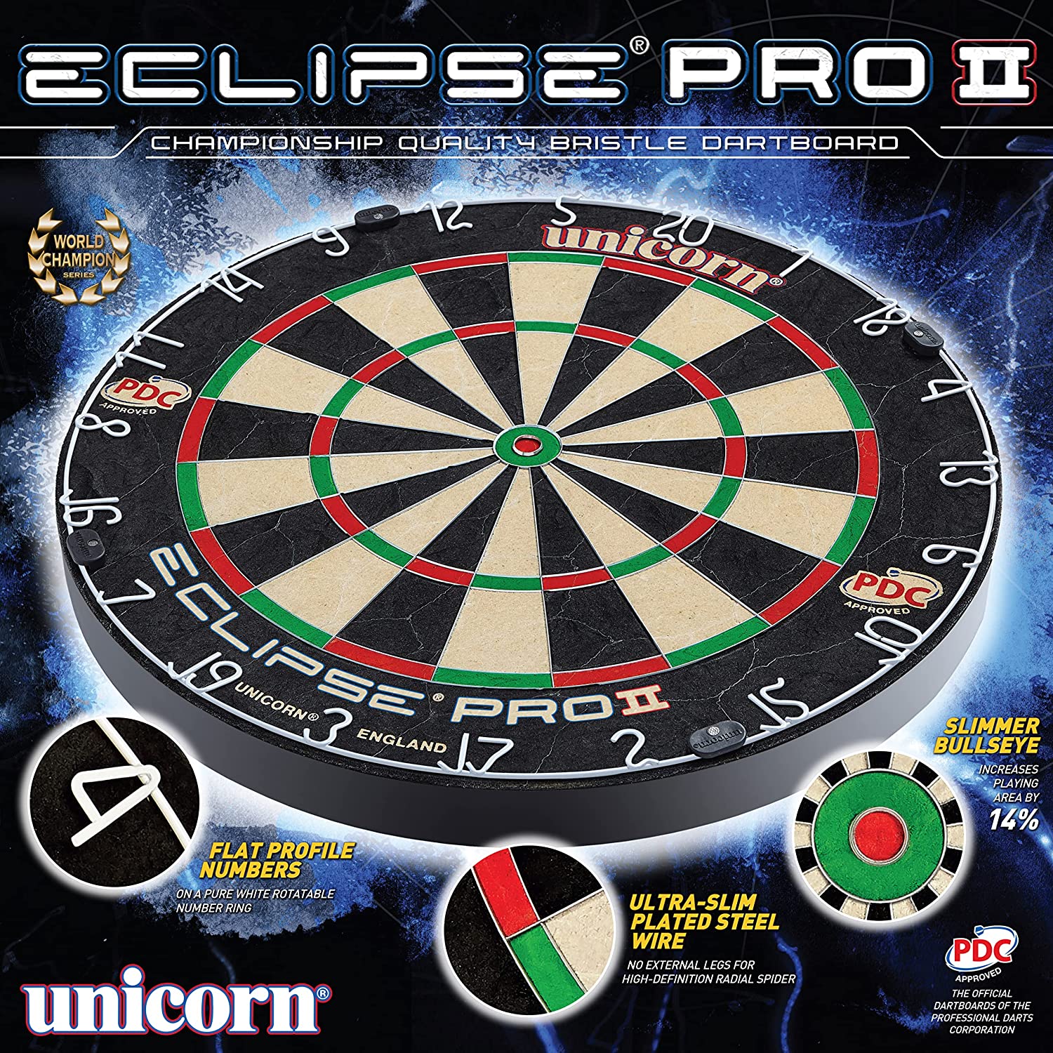 Unicorn Eclipse Pro 2 Dartboard ราคา 3,900 บาท*ส่งฟรี
